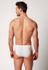 Rückansicht von einem Herren-Model, das HU white modal/viskose/tencel Slip trägt