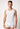 Vorderansicht von einem Herren-Model, das HU white modal/viskose/tencel Tanktop trägt