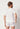 Rückansicht von einem Herren-Model, das HU white modal/viskose/tencel Shirt kurzarm trägt