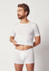 Vorderansicht von einem Herren-Model, das HU white modal/viskose/tencel Pants trägt