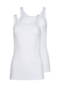 Vorderansicht (Freisteller) von HU white modal/viskose/tencel Tanktop Doppelpack