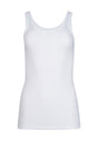 Ansicht von einem Damen-Model, das HU white modal/viskose/tencel Tanktop Doppelpack trägt