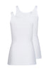 Rückansicht (Freisteller) von HU white modal/viskose/tencel Tanktop Doppelpack