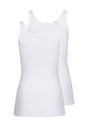 Rückansicht (Freisteller) von HU white modal/viskose/tencel Tanktop Doppelpack