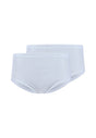 Vorderansicht (Freisteller) von HU white baumwolle Maxi Slip Doppelpack