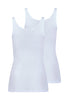 Rückansicht (Freisteller) von HU white baumwolle Tanktop Doppelpack