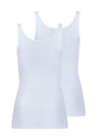 Rückansicht (Freisteller) von HU white baumwolle Tanktop Doppelpack
