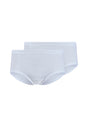 Vorderansicht (Freisteller) von HU white baumwolle Midi Slip Doppelpack