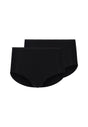 Vorderansicht (Freisteller) von HU black baumwolle Maxi Slip Doppelpack