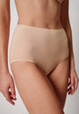 Nahaufnahme von einem Damen-Model, das HU dusty rose baumwolle Maxi Slip Doppelpack trägt