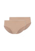 Vorderansicht (Freisteller) von HU nude baumwolle Midi Slip Doppelpack