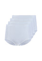 Vorderansicht (Freisteller) von HU white baumwolle Maxi Slip 4er Pack