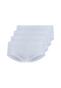 Vorderansicht (Freisteller) von HU white baumwolle Midi Slip 4er Pack