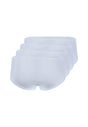Rückansicht (Freisteller) von HU white baumwolle Midi Slip 4er Pack