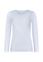 Vorderansicht (Freisteller) von HU white baumwolle Shirt langarm