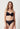 Vorderansicht von einem Damen-Model, das HU black mikrofaser Push-up BH trägt
