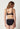 Rückansicht von einem Damen-Model, das HU black mikrofaser Push-up BH trägt