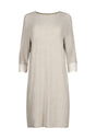 Vorderansicht (Freisteller) von HU champagner modal/viskose/tencel Kleid 3/4 Ärmel
