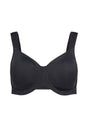 Vorderansicht (Freisteller) von HU black mikrofaser Minimizer BH