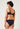 Rückansicht von einem Damen-Model, das HU black mikrofaser Minimizer BH trägt