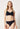 Vorderansicht von einem Damen-Model, das HU black baumwolle Soft BH trägt