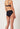 Rückansicht von einem Damen-Model, das HU black baumwolle Rio Slip Doppelpack trägt