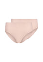 Vorderansicht (Freisteller) von HU dusty rose baumwolle Maxi Slip Doppelpack