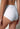 Nahaufnahme von einem Damen-Model, das HU white baumwolle Maxi Slip Doppelpack trägt