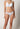 Vorderansicht von einem Damen-Model, das HU white baumwolle Rio Slip Doppelpack trägt