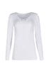 Vorderansicht (Freisteller) von HU white baumwolle Shirt langarm