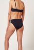 Rückansicht von einem Damen-Model, das HU black mikrofaser Rio Slip Doppelpack trägt