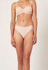 Vorderansicht von einem Damen-Model, das HU dusty rose mikrofaser Rio Slip Doppelpack trägt