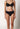 Vorderansicht von einem Damen-Model, das HU black mikrofaser Midi Slip Doppelpack trägt