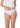 Vorderansicht von einem Damen-Model, das HU white mikrofaser Rio Slip Doppelpack trägt