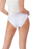 Rückansicht von einem Damen-Model, das HU white mikrofaser Rio Slip Doppelpack trägt