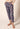 Vorderansicht von einem Damen-Model, das HU denim floralpaisley baumwolle Hose 7/8 trägt