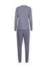 Rückansicht (Freisteller) von HU denim stripes baumwolle Pyjama lang