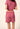 Rückansicht von einem Damen-Model, das HU rose wine modal/viskose/tencel Shorts mittellang trägt