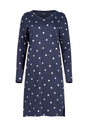 Vorderansicht (Freisteller) von HU dressblue dots baumwolle Nachthemd langarm