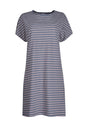 Vorderansicht (Freisteller) von HU denim stripes baumwolle Nachthemd kurzarm