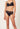 Vorderansicht von einem Damen-Model, das HU black mikrofaser Rio Slip trägt