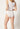 Rückansicht von einem Damen-Model, das HU white modal/viskose/tencel Rio Slip trägt