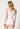Rückansicht von einem Damen-Model, das HU white modal/viskose/tencel Spaghetti Top trägt