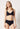 Vorderansicht von einem Damen-Model, das HU black modal/viskose/tencel Soft BH trägt