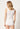 Rückansicht von einem Damen-Model, das HU white modal/viskose/tencel Tanktop trägt