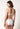 Rückansicht von einem Damen-Model, das HU white mikrofaser Push-up BH trägt