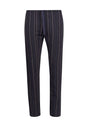 Vorderansicht (Freisteller) von HU anthracite stripe baumwolle Hose lang
