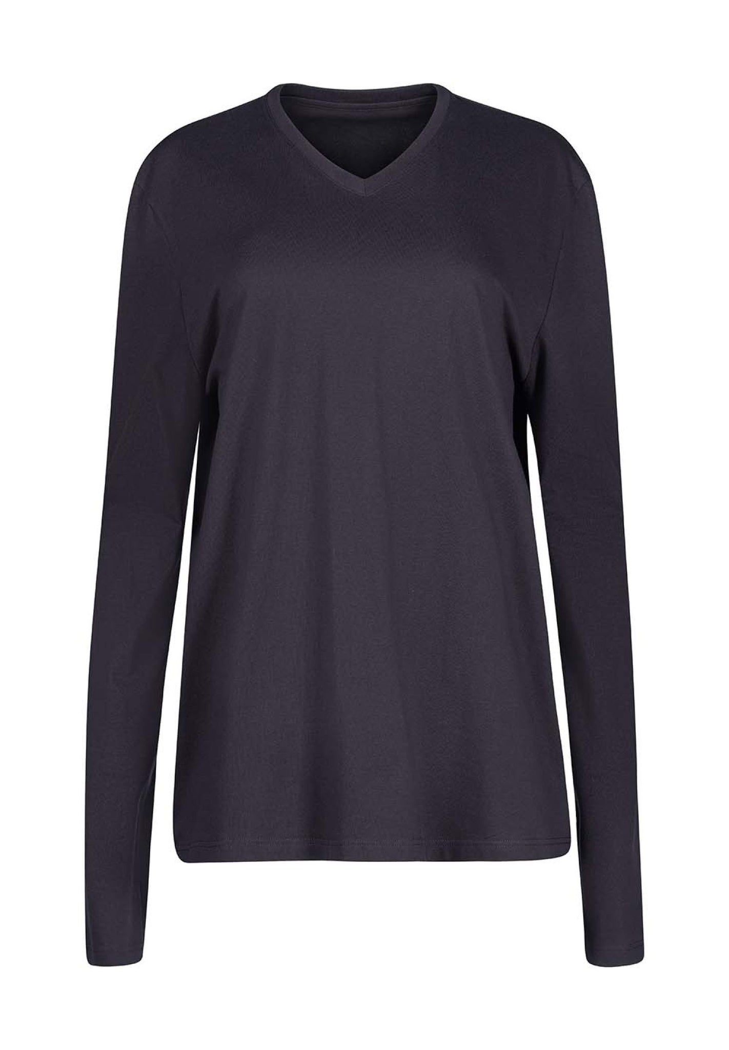 Vorderansicht (Freisteller) von HU anthracite baumwolle Shirt langarm