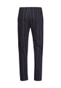 Rückansicht (Freisteller) von HU anthracite stripe baumwolle Hose lang