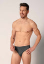 Vorderansicht von einem Herren-Model, das HU asphalt modal/viskose/tencel Slip trägt